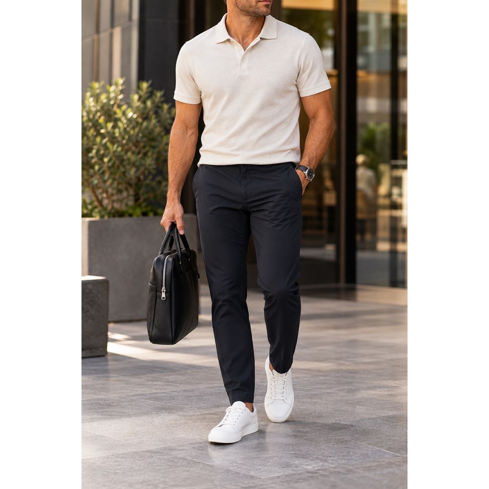 Banana Republic Men's Tech Performance Tapered Pants Navy Size 32